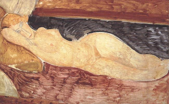 Amedeo Modigliani Reclining Nude (mk39) France oil painting art